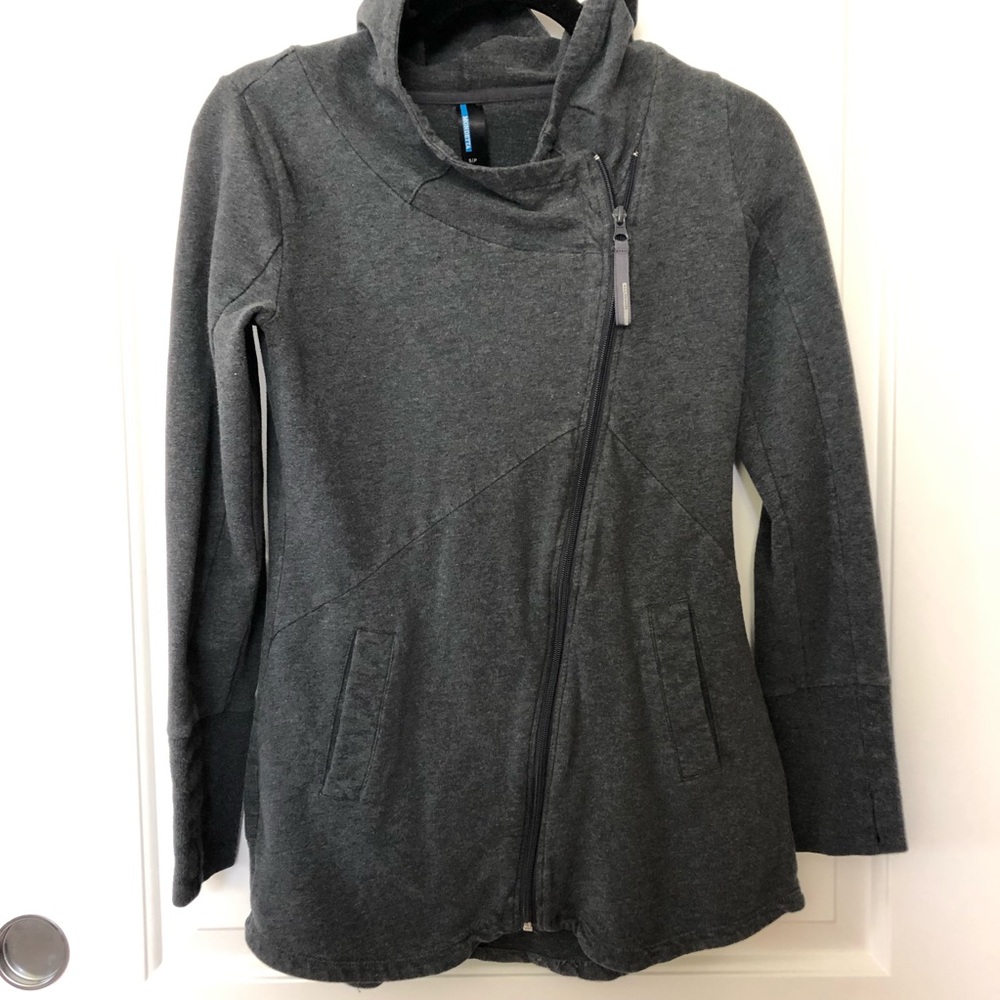 Dark gray zip up hoodie
